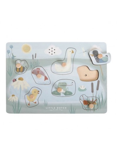 Puzzle sonore en bois des animaux