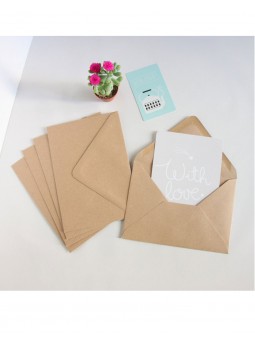 Enveloppe kraft carte standard