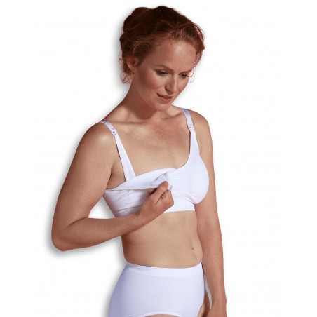 Soutien gorge allaitement sans coutures | Blanc
