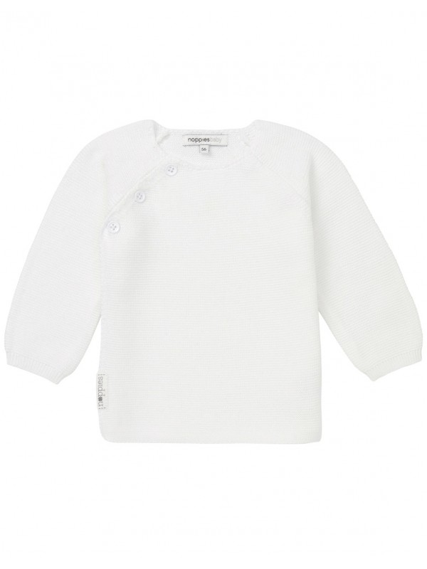 Gilet bébé tricot blanc | Pino