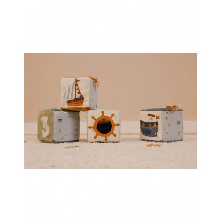 Ensemble 4 cubes tissus | Sailors Bay