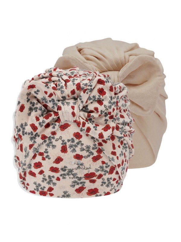 Duo turbans bonnets Bambi | Poppy