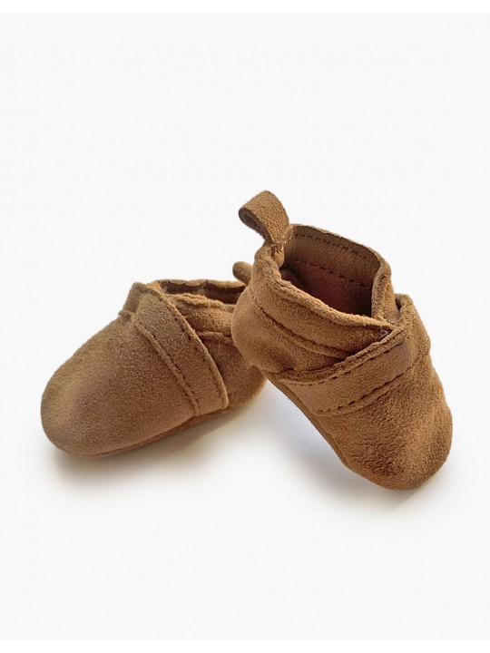 Chaussures daim poupées | Marron
