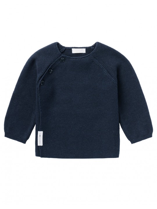 Gilet bébé tricot marine | Pino