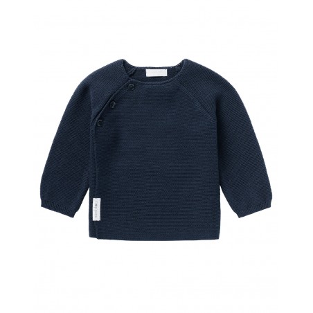 Gilet bébé tricot marine | Pino