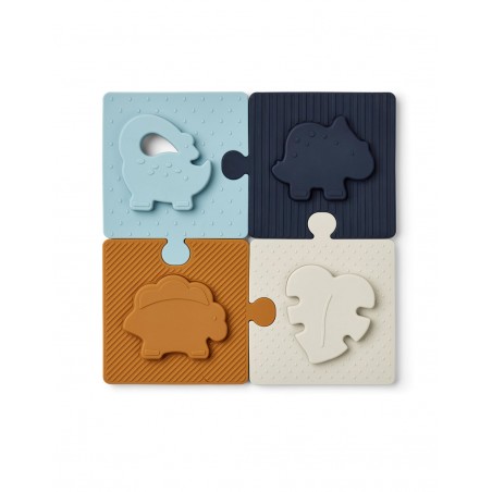 Puzzle silicone | Dino Sea blue