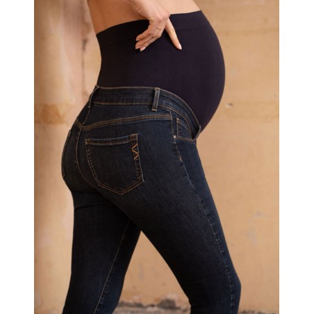 Jovati Femme enceinte Jeans Pantalon de maternité Pantalon Allaitement Prop  Ventre Legging