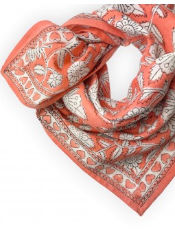 Small foulard Manika | Coeur Papaye