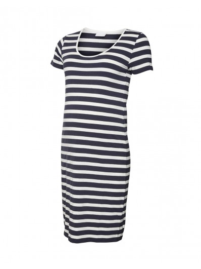 Robe de grossesse rayures bleues | Mia