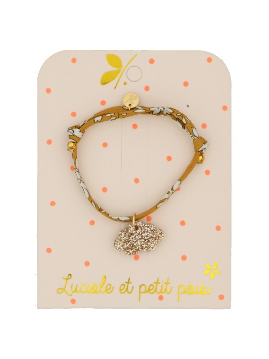 Bracelet nuage or Liberty Capel moutarde