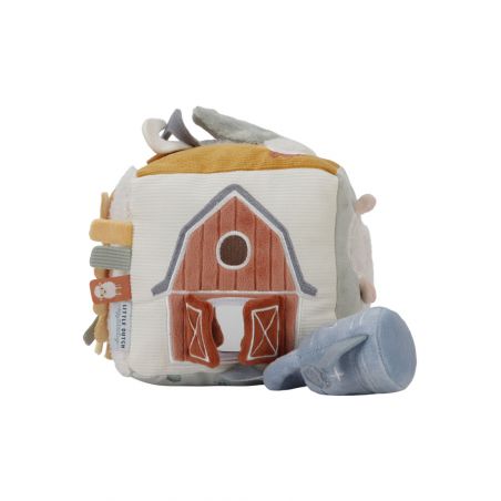 Cube d'activité tissu | Little Farm