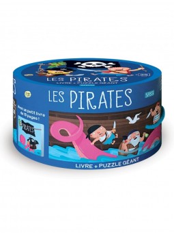 Coffret puzzle et livre / Les pirates