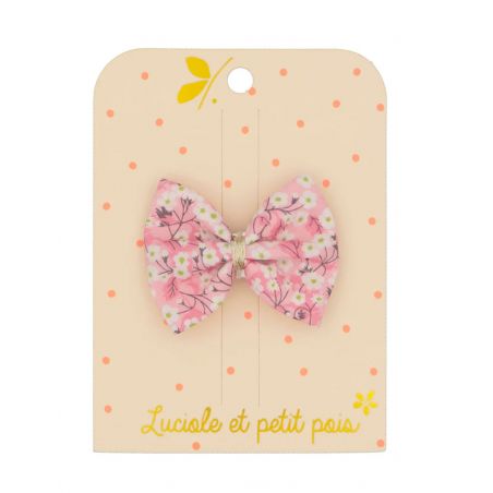 Barrette nœud ruban | Liberty Mitsi orchidee