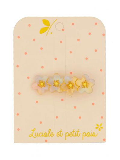 Barrette | 4 fleurs de sakura nacre