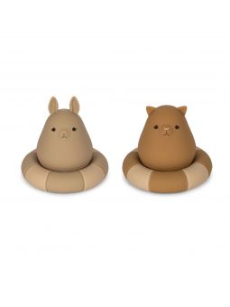 Pack 2 jouets bain bouée | Warm Clay Mix