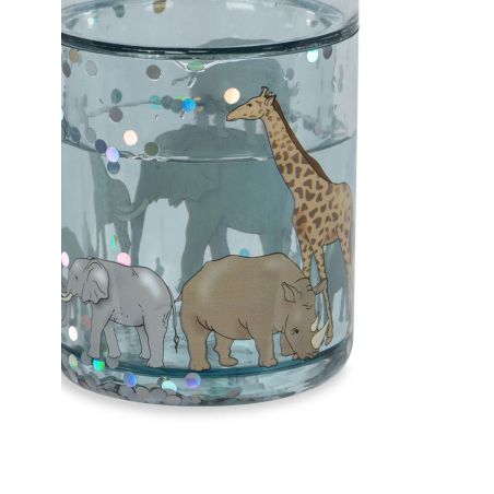 Pack 2 gobelets à paillettes | Safari Bleu