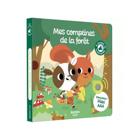 Livre Mes premières musiques - Mes comptines de la forêt