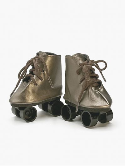 Paire de Patins à Roulettes | Simili Cuir Mordoré