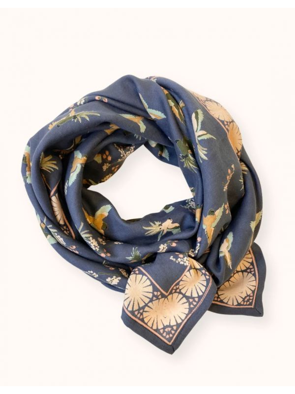 Grand foulard Latika | Cerisier orage