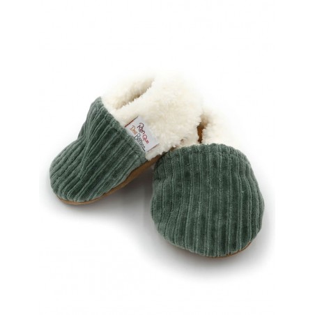 Chausson velours | Kaki