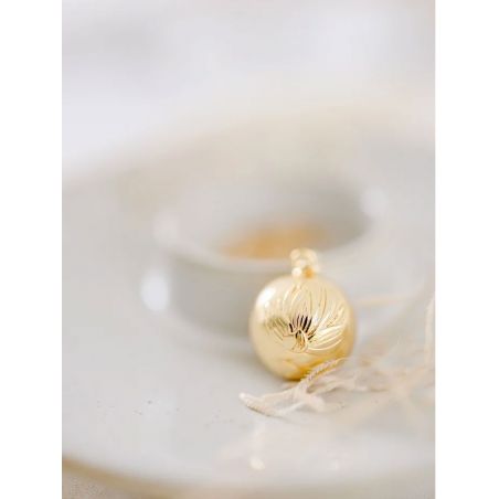 Bola de Grossesse Fleur de Lotus | Or maille simple
