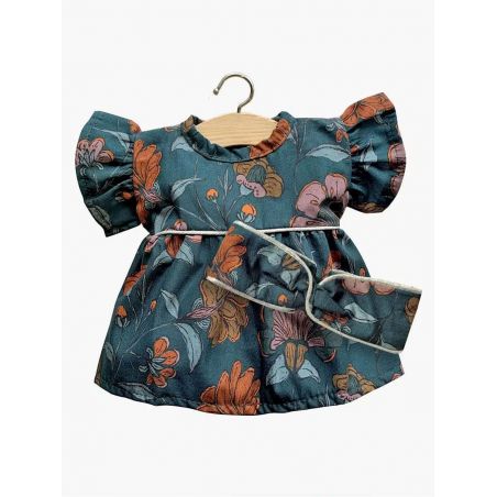 Robe Daisy et son headband | Coton Joëlle avec passepoil lurex