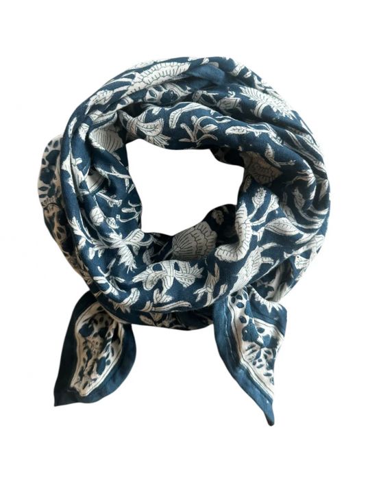 Foulard Gaya Mum | Indigo 