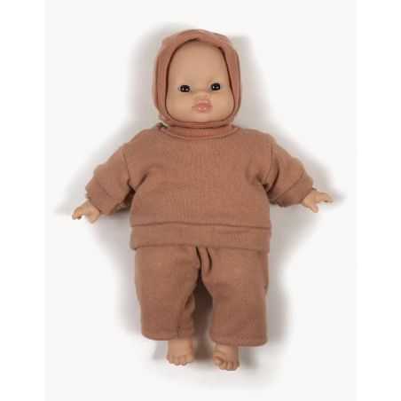 Tenue Babies | Ensemble 3 pièces Liam cassonade + cagoule