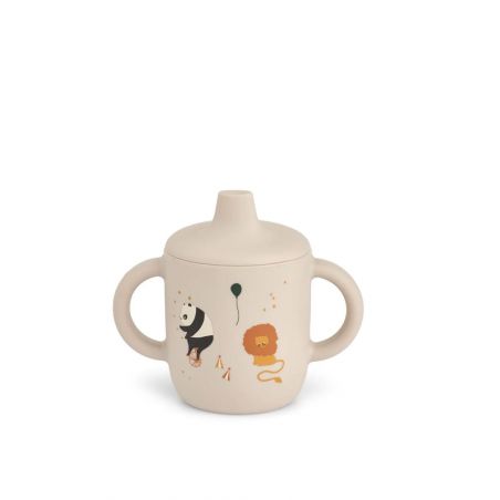 Tasse apprentissage couvercle silicone | Circus / Sandy