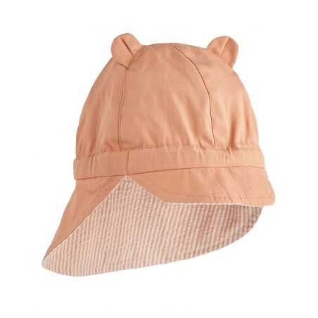 Chapeau bébé protège cou | Tuscany rose & Sandy