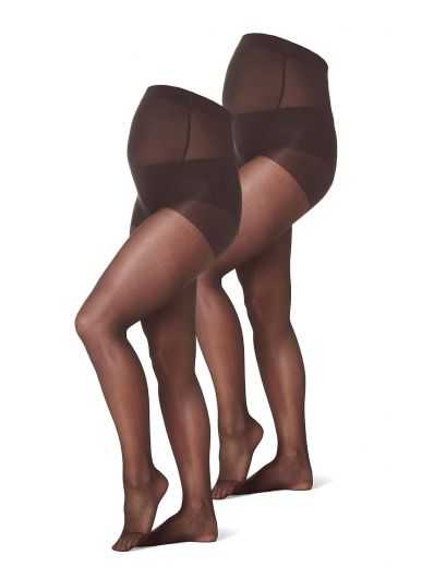 Duo de collants de grossesse 20 deniers | Noirs