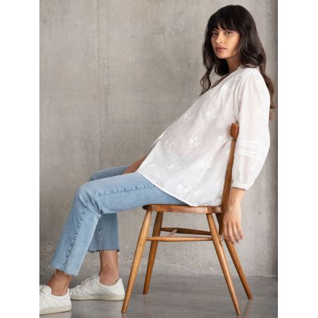 Chemisier de Grossesse Broderie | Ally