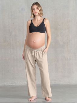 Pantalon large de grossesse dessous du ventre | Elan