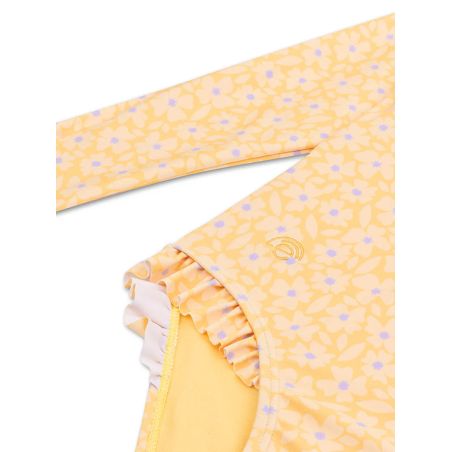 Maillot de bain à manches longues | Fleurs Jaunes