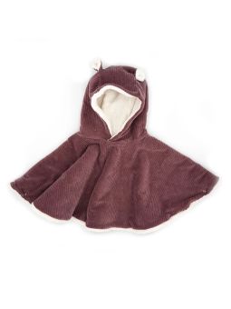 Poncho bébé velours | Parme