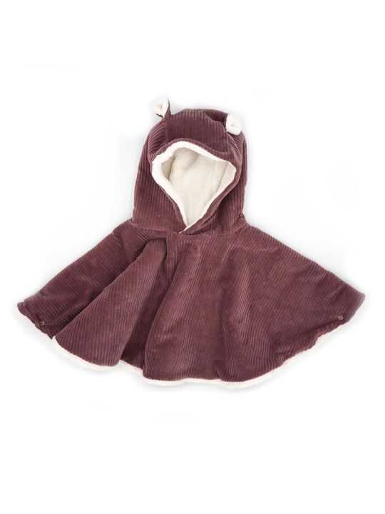 Poncho bébé velours | Parme
