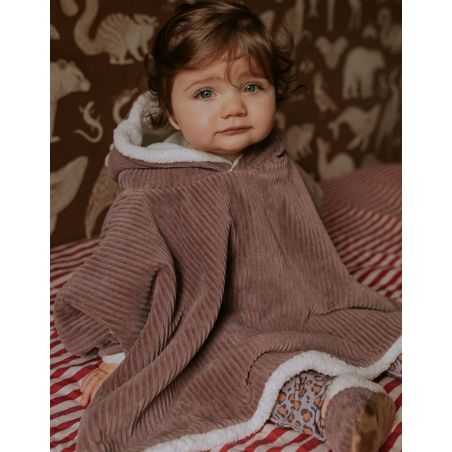 Poncho bébé velours | Parme