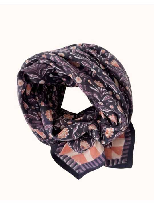 Grand foulard Latika | Cactus navy
