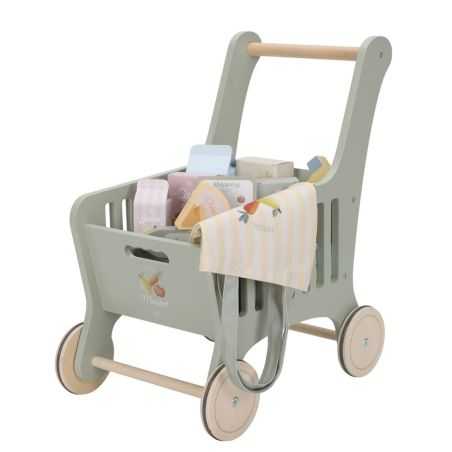 Chariot de courses en bois