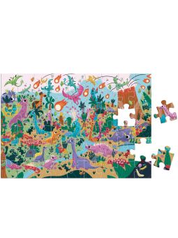 Puzzle Cherche et Trouve 54 pièces| Dinosaures