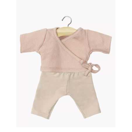 Ensemble Roxane | Rose et legging lin