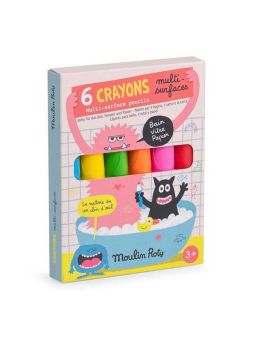 Set de 6 crayons multi surfaces | Vitres et bain