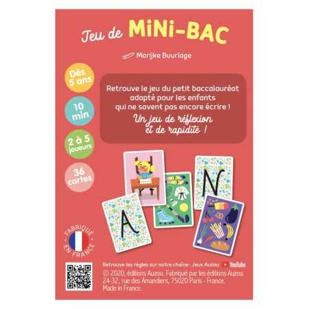 Jeu de cartes | Mini Bac