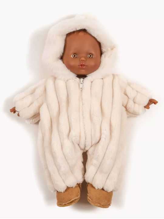 Tenue Babies | Combi pilote velours Minky écru
