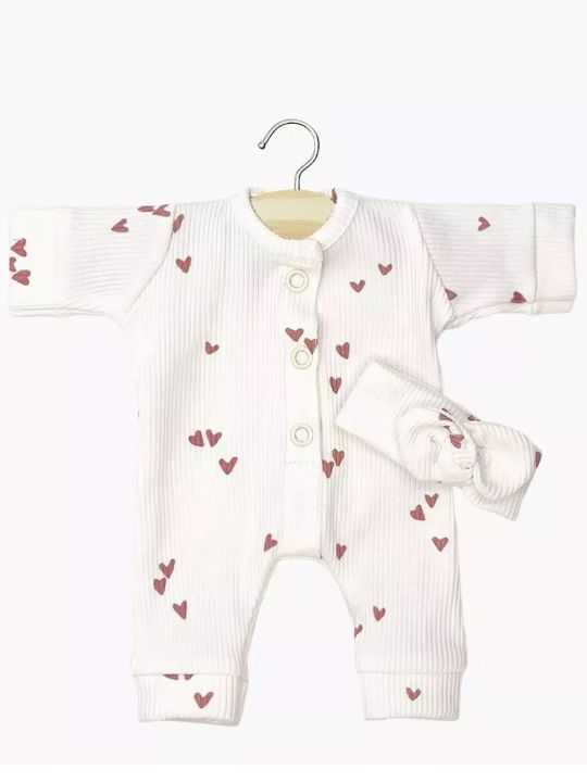 Tenue Babies | Combi Lili et bandeau coeurs argile