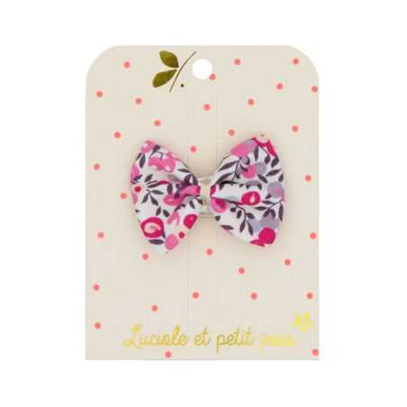 Barrette nœud ruban | Liberty Wiltshire bougainvillee