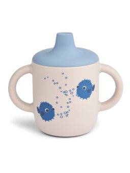Tasse apprentissage couvercle silicone | Pufferfish