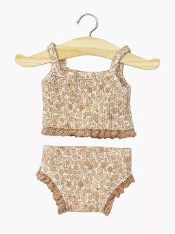 Les P'tits Basiques | Dessous de fille fleur cacao