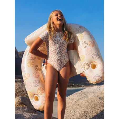 Maillot de bain manches courtes | Léopard