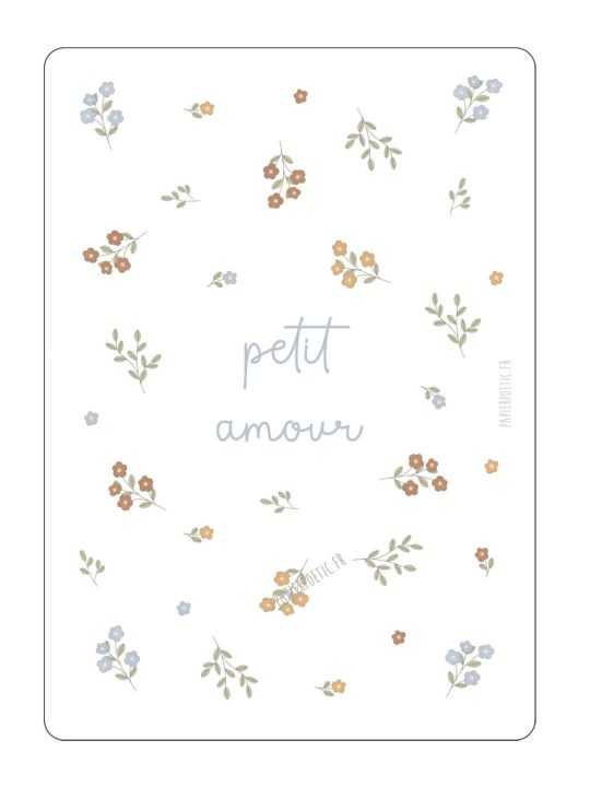 Carte Petit amour fleuri